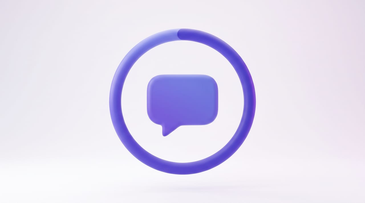 Abstract text field filling toward a hard vertical cutoff line, representing a message character cap