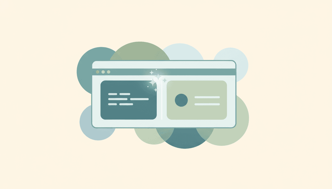 A browser window with a code panel and live app preview, illustrating a browser-based full-stack IDE
